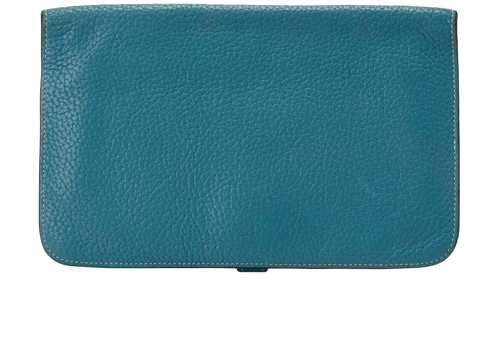 Hermes Dogon Wallet, &pound;395, Accessories, Blue, Leather, Back view